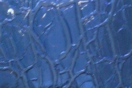 blau, Craqueleé ,Glas,